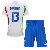 Echipament fotbal Italia Matteo Darmian #13 Tricou Deplasare European 2024 pentru copii maneca scurta (+ Pantaloni scurti)